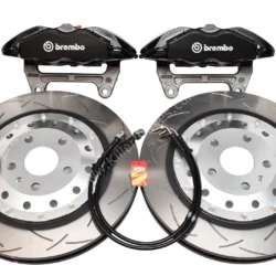 Front Seat Leon Cupra Performance Pack Audi TTRS 8J Brembo 4pot Brake Kit Black New