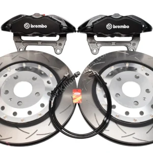 Front Seat Leon Cupra Performance Pack Audi TTRS 8J Brembo 4pot Brake Kit Black New