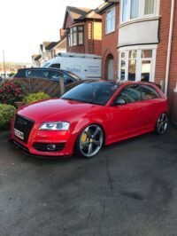 Audi S3 8P from UK with Front Audi Rsq3 Brembo 8pot wave 365x34mm brake kit and rear 356x22mm wave brake discs upgrade