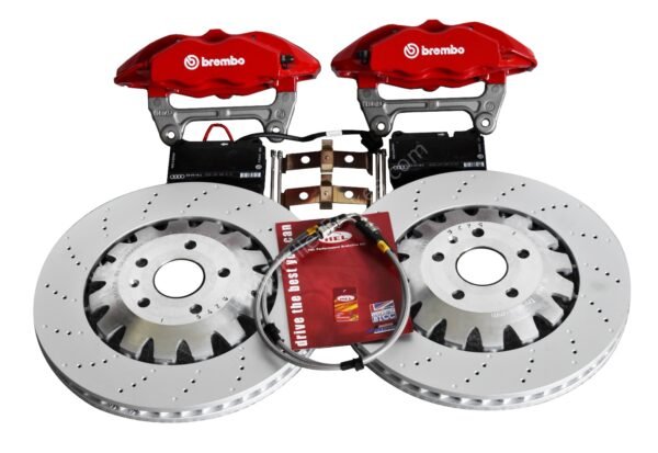 Front Seat Leon Cupra Performance Pack Audi TTRS 8J Brembo 4pot Brake Kit Red New