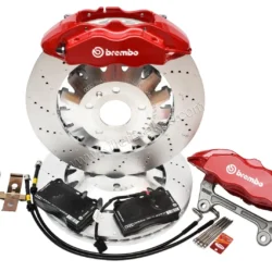 Front Seat Leon Cupra Performance Pack Audi TTRS 8J Brembo 4pot Brake Kit Red New