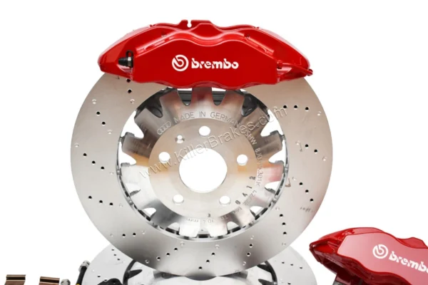 Front Seat Leon Cupra Performance Pack Audi TTRS 8J Brembo 4pot Brake Kit Red New