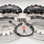 Audi RS Full Big brake upgrade Brembo 8Pot Calipers 370x32mm Brake discs Brand NEW Black