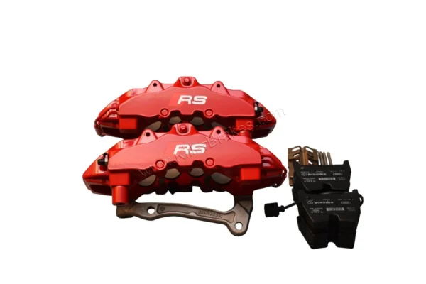 Front Audi TTRS 8S RS3 8v Brake Calipers 8V0615107C 8V0615108C Brembo 8Pot NEW Red
