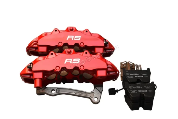 Front Audi TTRS 8S RS3 8v Brake Calipers 8V0615107C 8V0615108C Brembo 8Pot NEW Red