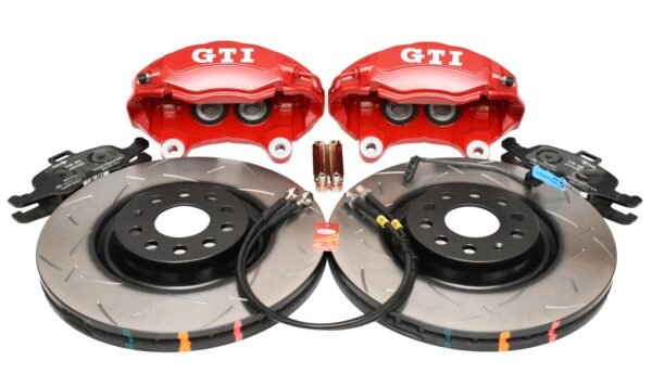 Golf 5 6 7 Gti 4Pot Brake kit Upgrade DBA 42830S T3 Slotted brake discs NEW