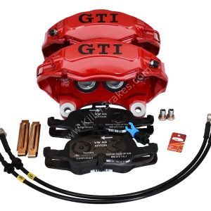 Vw Golf 7 4Pot Calipers brake upgrade Audi TTS 2018 NEW Red Gti Logo Golf 5 6 Gti