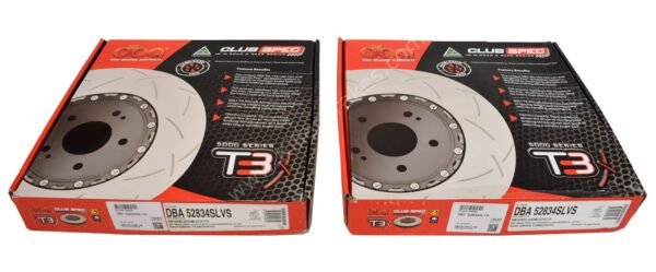 Front Audi Rs4 RS5 R8 DBA52834SLVS Brake Discs 365x34mm 2-Piece Anodised