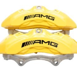 Genuine AMG 6pot Brake Calipers Set with pads for Mercedes-Benz W222 S63 S65 S class Yellow NEW