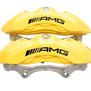Genuine AMG 6pot Brake Calipers Set with pads for Mercedes-Benz W222 S63 S65 S class Yellow NEW