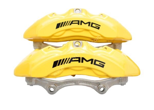 Genuine AMG 6pot Brake Calipers Set with pads for Mercedes-Benz W222 S63 S65 S class Yellow NEW