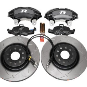 Golf 7R 7.5R 6 R20 4Pot Brake kit Upgrade DBA 2830S T2 Slotted brake discs Audi TTS 8S NEW Black