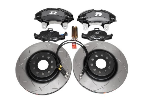 Golf 7R 7.5R 6 R20 4Pot Brake kit Upgrade DBA 2830S T2 Slotted brake discs Audi TTS 8S NEW Black