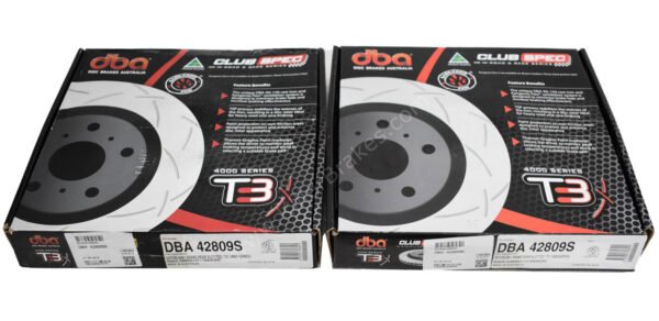 Rear DBA42809S Brake Discs 310x22mm 4000 series T3 Slotted New