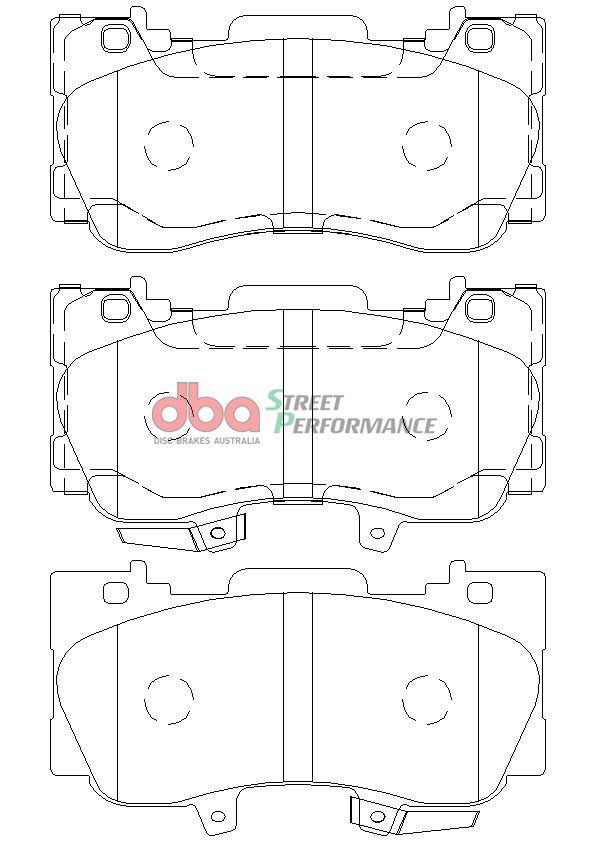 Ford Mustang 2.3 Turbo Front Street Performance Brake Pads DB9011SP