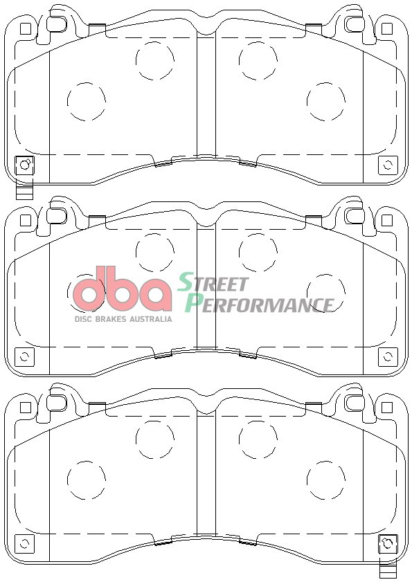 Front DBA Brake Pads DB9021SP Ford Mustang GT 5.0 Street Performance