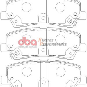 Rear Ford Mustang GT 5.0 DBA Xtreme Performance Brake Pads DB9022XP