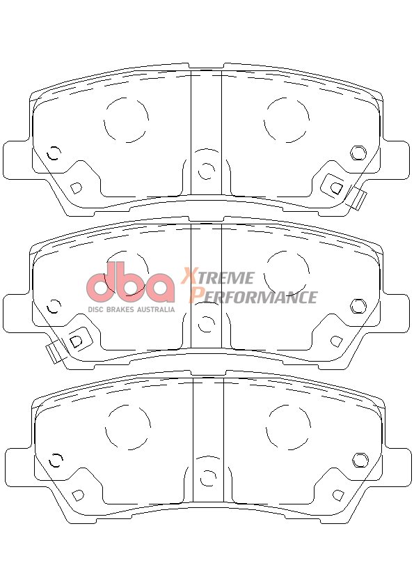 Rear Ford Mustang GT 5.0 DBA Xtreme Performance Brake Pads DB9022XP