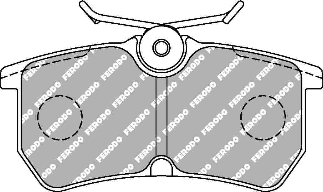 Ford Fiesta St mk6 Rear Ferodo Racing Brake Pads FCP1319H DS2500