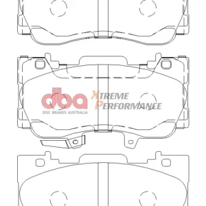 Rear Ford Mustang 2.3 Turbo DBA Brake Pads DB9022XP Xtreme Performance