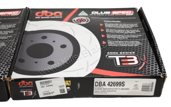 Rear Mercedes A45 AMG DBA42699S Brake Discs 330x22mm 4000 series T3 Slotted