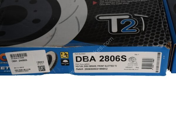 Front DBA2806S Brake Discs 312x25mm Street Series T2 Slotted New