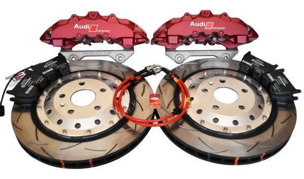 Audi RS Big Brake Upgrade Brembo 8Pot Calipers DBA 370x32mm 52842SLVS Brake discs 2-piece