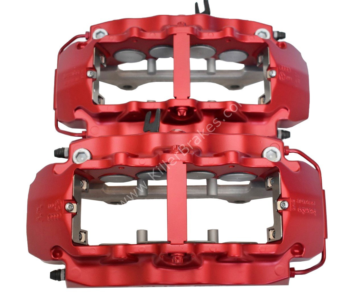 Front Audi Rs4 RS5 B8 R8 Brake Calipers 8T0615107 8T0615108 Brembo 8Pot Red anodized New