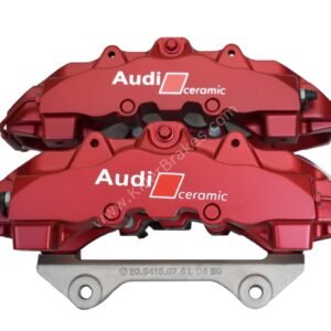 Front Audi Rs4 RS5 B8 R8 Brake Calipers 8T0615107 8T0615108 Brembo 8Pot Red anodized New