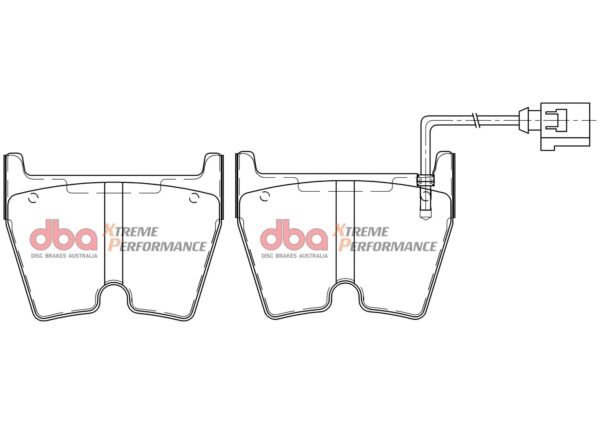 Front Audi RS3 8v TTRS 8S Rsq3 8U Brake Pads DBA DB15005XP Xtreme Performance