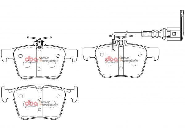 Audi RS3 TTRS Rsq3 Rear Brake Pads Xtreme Performance DBA Brake Pads DB15006XP