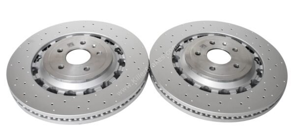 Front Audi TTRS 8S FL Brake Discs 8S0615301L 370x34mm Round NEW