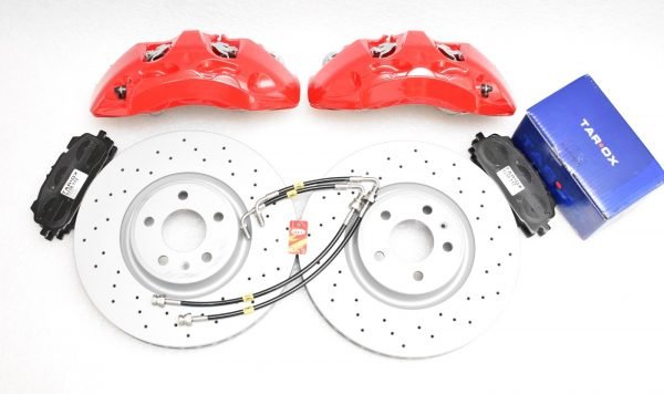Audi A4 S4 A5 S5 B9 A6 C8 Front Brake Kit 6pot Akebono 350x34mm Red New