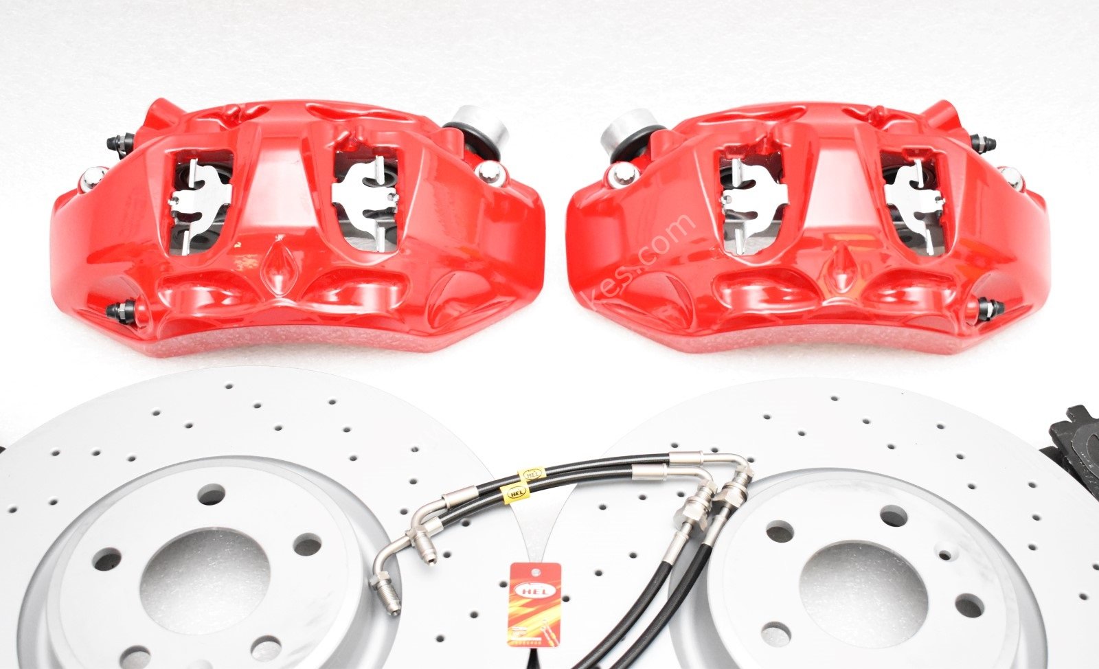 Front Audi A4 S4 A5 S5 B9 A6 C8 Red Brake Kit 6pot Akebono