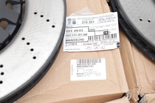 Audi Rs4 Rs5 B9 4M0615301AM Brake Discs 375x36mm NEW