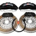 Front Audi Rsq3 F3 Brake Kit Akebono 6pot Black 374x36mm New