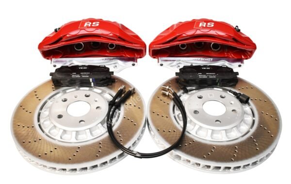 Front Audi Rsq3 F3 Brake Kit Akebono 6pot Red 374x36mm New