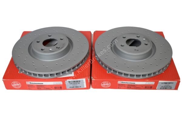 Front Zimmerman Brake Discs Audi S4 S5 B9 Audi A6 C8 350x34mm 100.3373.52