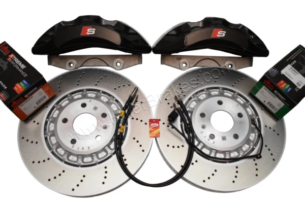 Front Audi Rsq3 F3 Brake Kit Akebono 6pot Black 374x36mm New