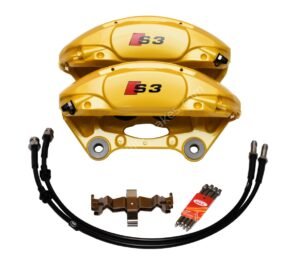Porsche Macan Brembo 4pot Calipers 95B615123F 95B615124F MQB Direct Upgrade with Lines NEW