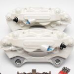 Porsche Macan Brembo 4pot Calipers 95B615123F 95B615124F MQB Direct Upgrade with Lines NEW- 9