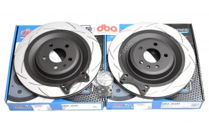Rear brake upgrade 356x22mm DBA Slotted Brake Discs