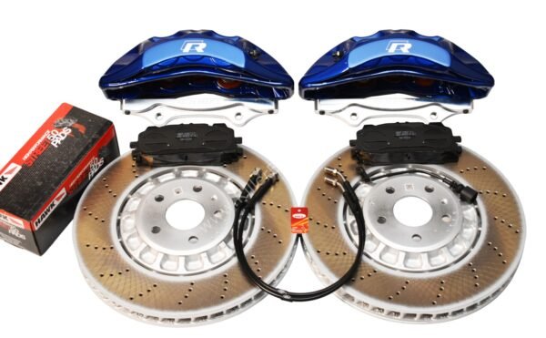 Front Audi Rsq3 F3 Brake Kit Akebono 6pot Lapiz Blue 374x36mm New