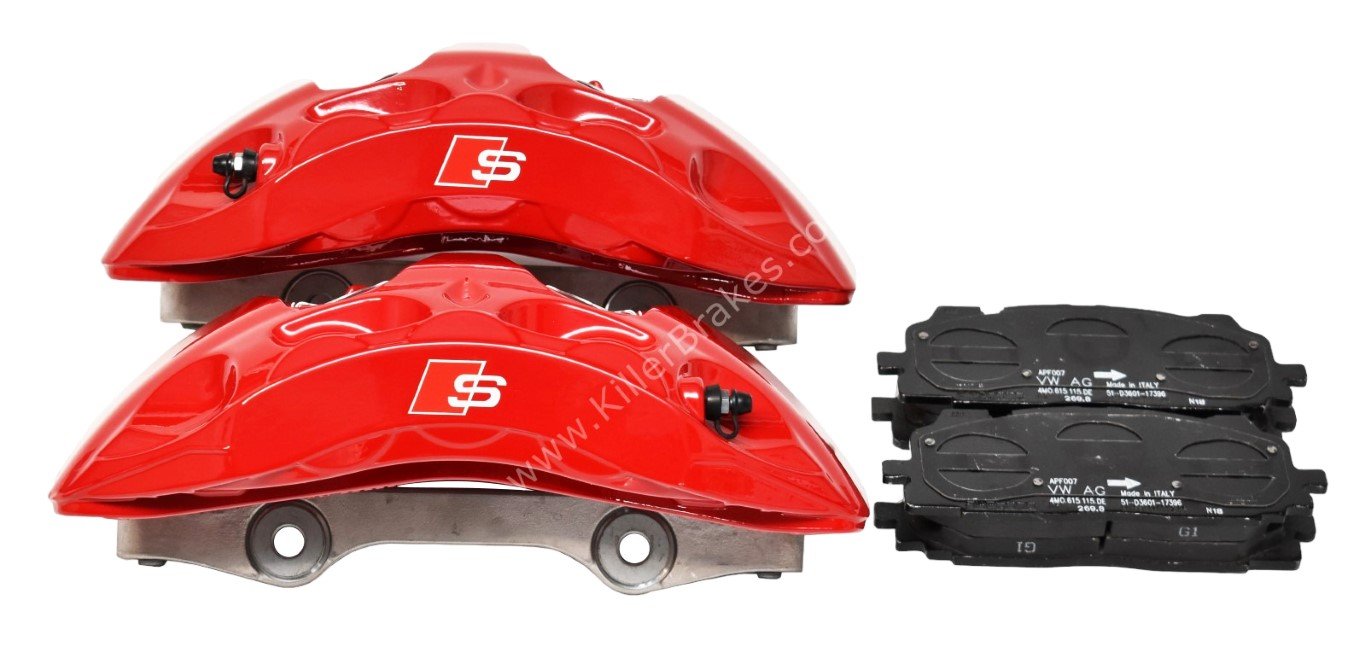Audi S4 8W S5 F5 Brake Calipers Saddles Brake Pad 8W0615105EE 8W0615106EE 6pot Red New
