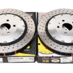 Front Audi TTRS 8S DBA53912SLVXD Brake Discs 370x34mm 2-Piece Cross Drilled Dimpled