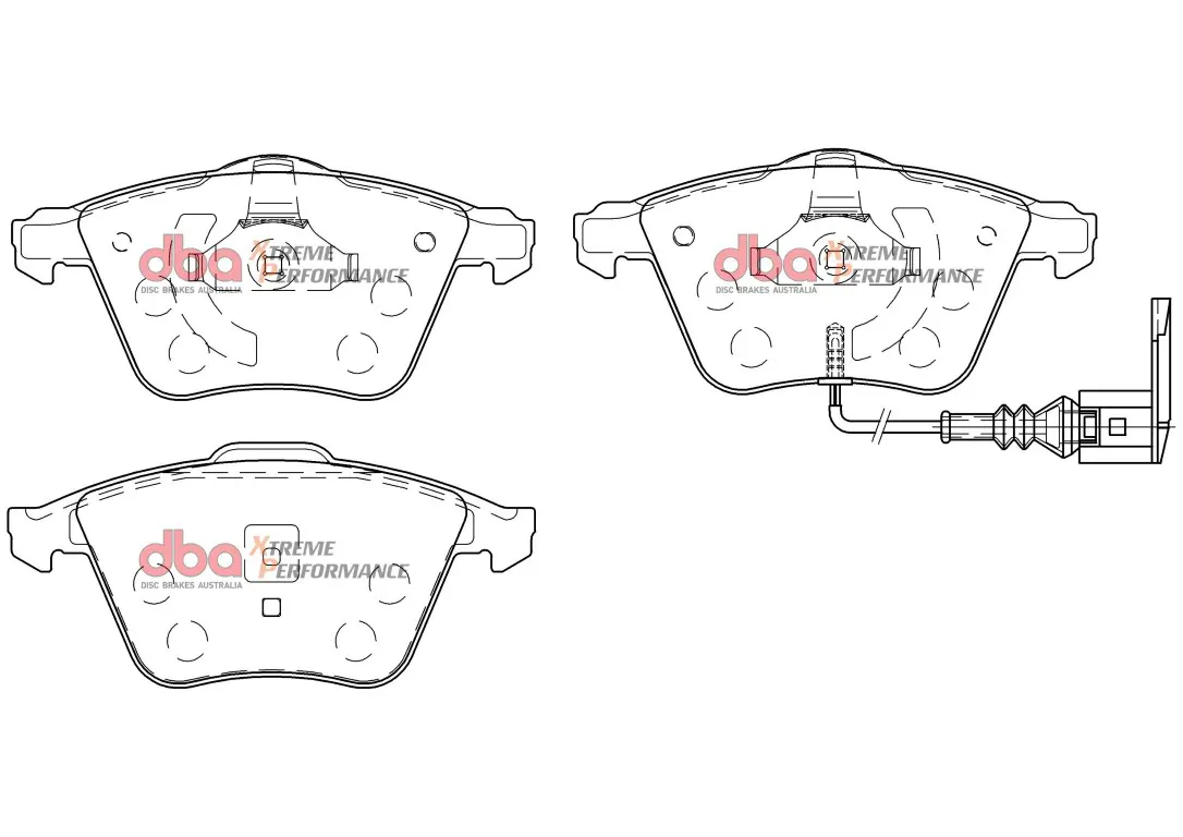 Front Audi S3 8p Mk6 R20 DBA Brake Pads DB2402XP Xtreme Performance