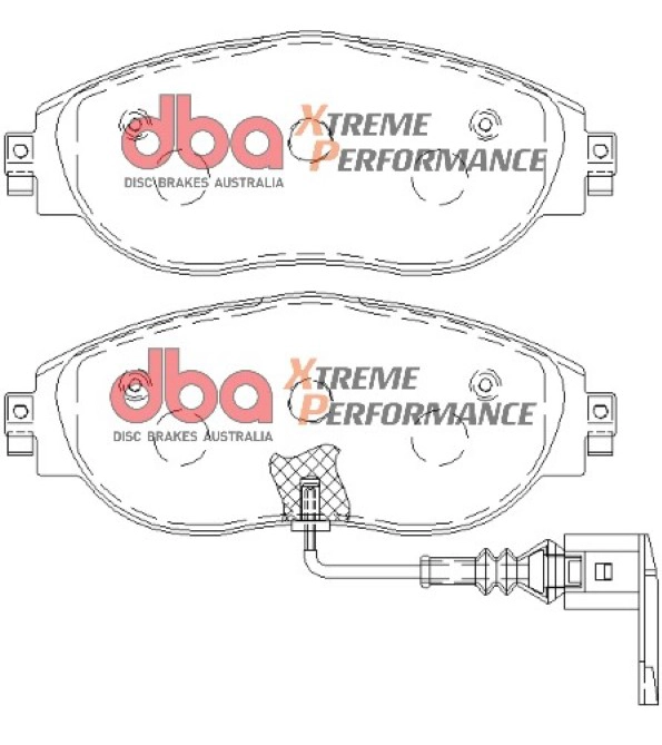 Front Audi S3 8v Mk7 R DBA Brake Pads DB8849XP Xtreme Performance