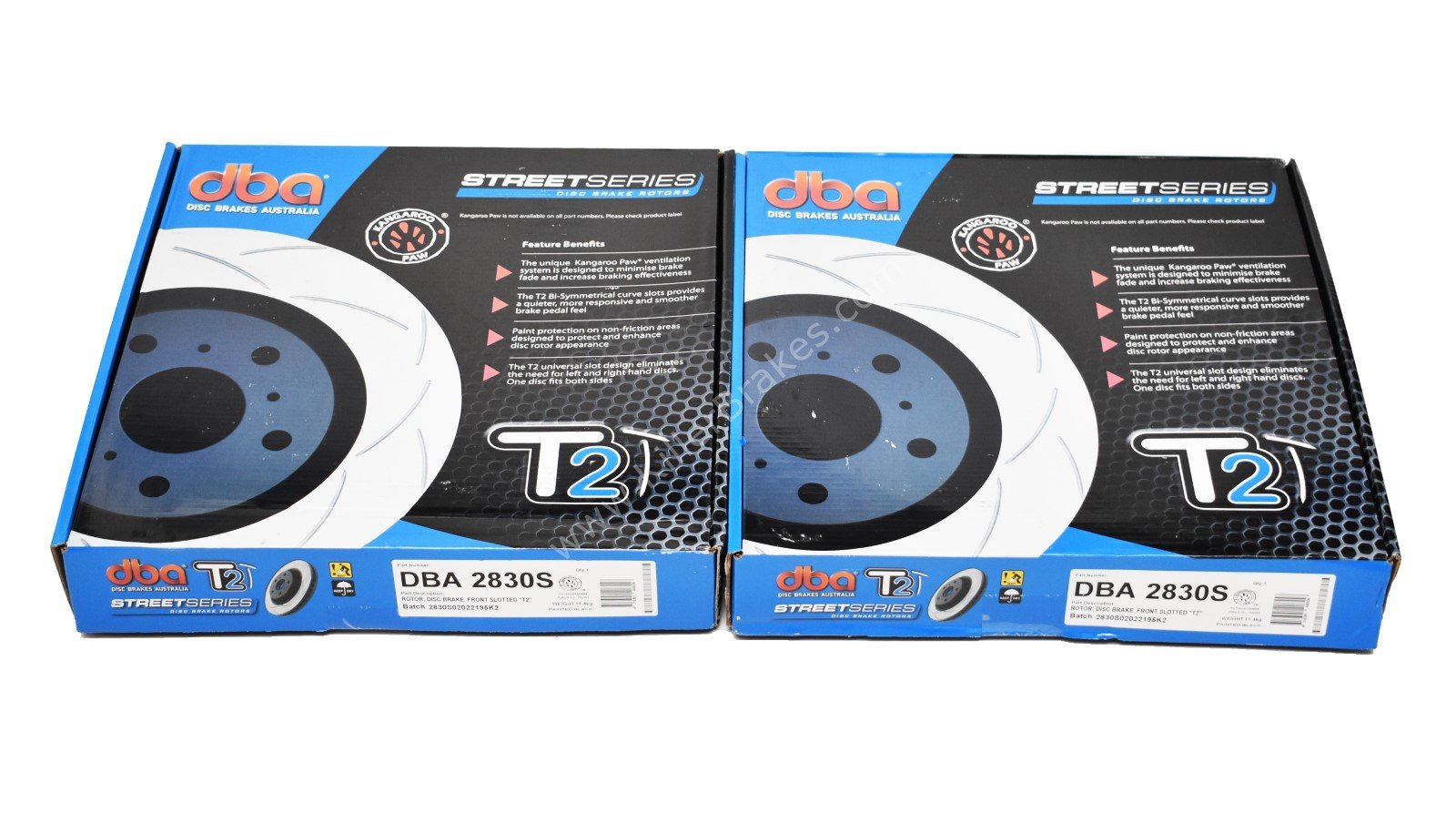Front DBA 2830S Brake Discs 340x30mm T2 Slotted New