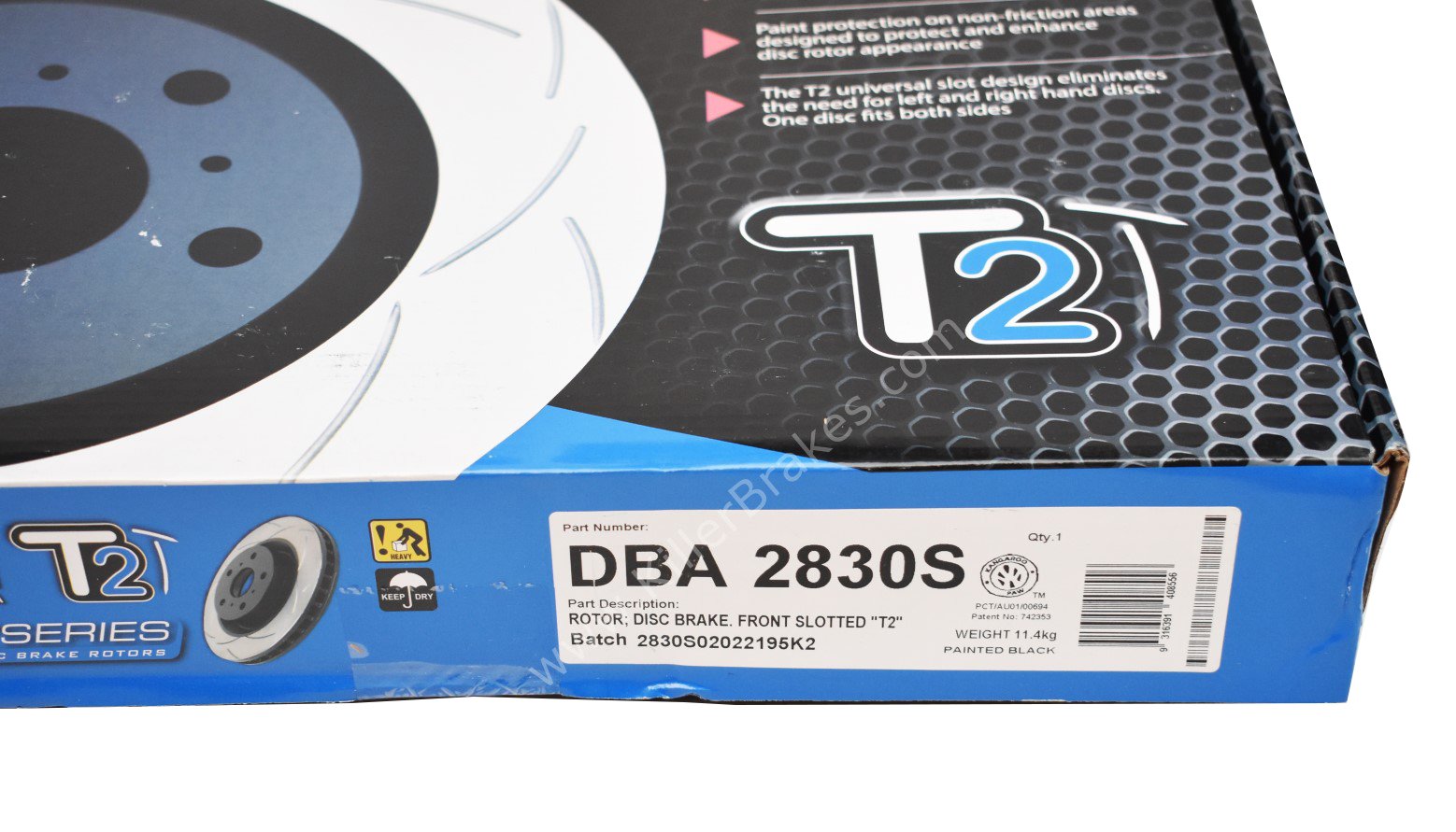 Front-DBA-2830S-Brake-Discs-340x30mm-T2-Slotted-New-9