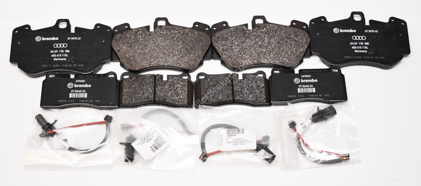 Front and Rear Audi R8 Ceramic Brake Pads 4E0698151g 4S0698451J